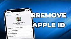How to Remove Apple ID from iPhone | With or Without Password