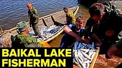 A Day In The Life Of a FISHERMAN On Lake Baikal