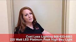 LED High Bay Shop Light - 220 Watt Platinum Peak From Cost Less Lighting