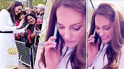 Catherine Surprises American Fan with Phone Call During Walkabout on The Mall @TheRoyalInsider