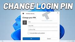 How To Change Windows 11 Login Pin