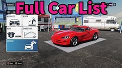 CarX Drift Racing Online Full Car List + DLC Cars | 2021