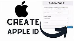 How to Create Apple ID Account without iPhone? Sign Up for Apple ID Online | Create Apple ID on Web