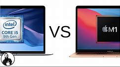 MacBook Air M1 vs MacBook Air Intel i5 - Benchmark SpeedTest! The M1 is BLAZING FAST!