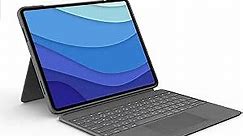 Logitech Combo Touch iPad Pro 12.9-inch (5th, 6th gen - 2021, 2022) Keyboard Case - Detachable Backlit Keyboard with Kickstand, Click-Anywhere Trackpad, Smart Connector - Oxford Gray; USA Layout