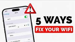 How to Fix WiFi Turning Off Automatically on iPhone