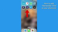 This iPhone shortcut will help you remember everything