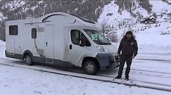 In camper sulla neve