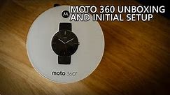 Moto 360 Unboxing and Initial Setup