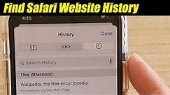 iOS 13: How to View Safari Web History - Visited Sites in the Past
