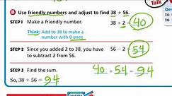 Go Math 3rd grade Lesson 1.4 Mental Math Strategies for Addition