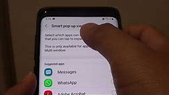 Samsung Galaxy S9: How to Enable / Disable Smart Popup View