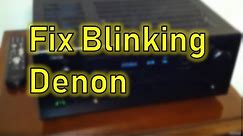 Red Blinking Power Indicator Denon Receiver AVR-488 - shuts off - won't stay on etc.FIX!