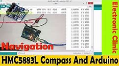 hmc5883l Arduino compass, magnetometer sensor, compass navigation"Arduino Project for beginners