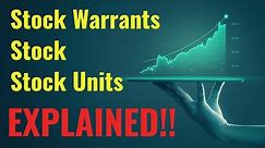 Stock VS Warrants VS Stock Units ~ DWAC vs DWACW vs DWACU ~ Truth Social Media Stock Buy Sell Hold