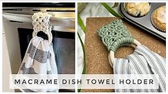 DIY MACRAME | Macrame Dish Towel Holder