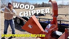 WOOD CHIPPER REVIEW | 3 pt HITCH WOOD CHIPPER FROM TITAN ATTACHMENTS ON A 3025E JOHN DEERE | REVIEW
