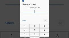 Set a screen lock PIN - Android™ 8.0 Oreo