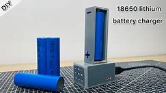 DIY - How to make 18650 lithium battery charger from PVC