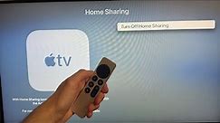 Apple TV: How to Turn On/Off Home Sharing Tutorial! (For Beginners)