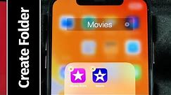 How to Create Folders on iPhone XR | put apps into folders