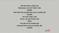 Giggs - We Nuh Fraid Ft Popcaan (lyrics)