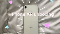Unboxing white IPhone XR// Asmr