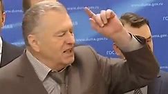 Russian politician Zhirinovsky scolds a Ukrainian journalist (English subs)