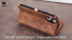 Casebus Crossbody Wallet Phone Case,Magnetic Flip Zipper Card Holder,with Shoulder & Wristlet Strap