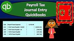 Payroll Tax Journal Entry QuickBooks Pro 2019