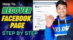 How To Recover Facebook Page | Facebook Page Hacked Admin Removed | Recover Page Admin Access