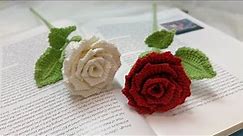How to Crochet a Rose | Crochet Flowers | Beginner Friendly Crochet Rose Tutorial | Flower Bouquet