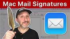 Understanding Mac Mail Signatures