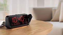 Projection Alarm Clock for Bedroom Ceiling, Digital Clock Projector with Weekday/Weekend Mode