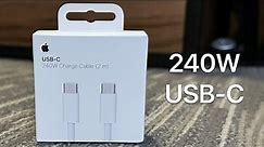 Apple 240W USB-C Cable Unboxing (2m)