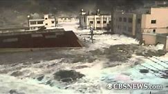 Caught on Tape: Tsunami hits Japan port town