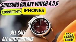 how to connect Samsung Galaxy watch 4,5,6 with iPhone 😍 | connect Samsung Galaxy watch 4 to iphone