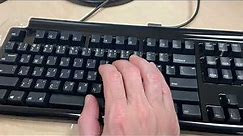 Demo of the Half-QWERTY Pro one-handed keyboard by its creator