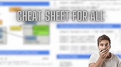 The Ultimate website where for cheat sheet to everything is there