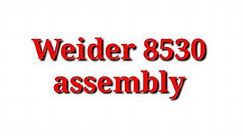 how to assemble weider 8530 home gym
