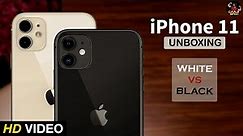 Unboxing: Apple iPhone 11 (White vs Black Color) - Look in Hand + Features