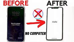 How to Unlock Security Lockout iPhone without COMPUTER