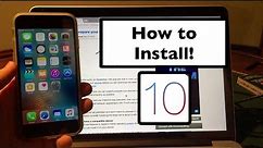 How to Install iOS 10 on iPhone, iPad, or iPod Touch!