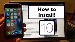 How to Install iOS 10 on iPhone, iPad, or iPod Touch!