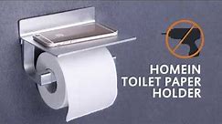 Homein - How to install the Toilet Paper Holder of Homein