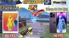 iPad Mini 5 VS iPhone 14 Pro Max Which is Better for PUBG? | 60 FPS vs 90 FPS | PUBG Mobile