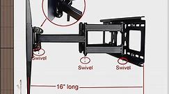 Videosecu Dual Arm TV Wall Mount Bracket for Sony Bravia 32 37 40 42 46 50 52 55 inch LCD LED