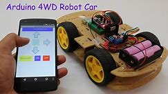 Smartphone Controlled Arduino 4WD Robot Car ( Part - II )