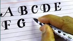 How to write Fancy Letters A-Z | Tattoo lettering Alphabets | Calligraphy | Fancy writing