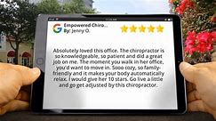 Empowered Chiropractic + Massage San Antonio Perfect Five Star Review by Jenny O